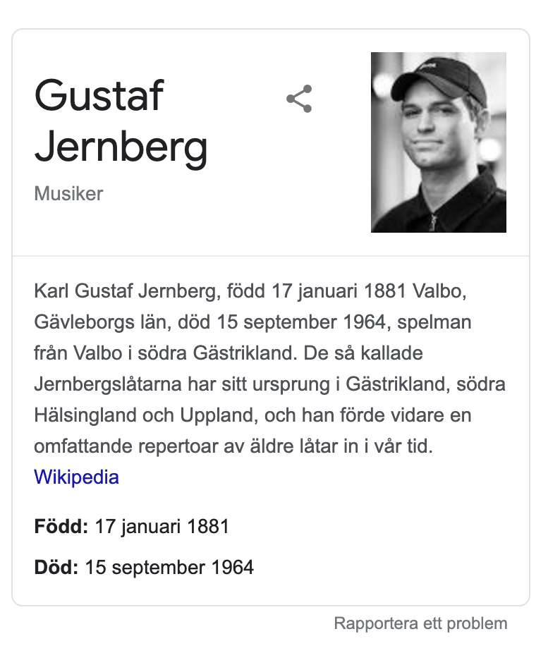 Gustaf Jernberg - spelman med modern look